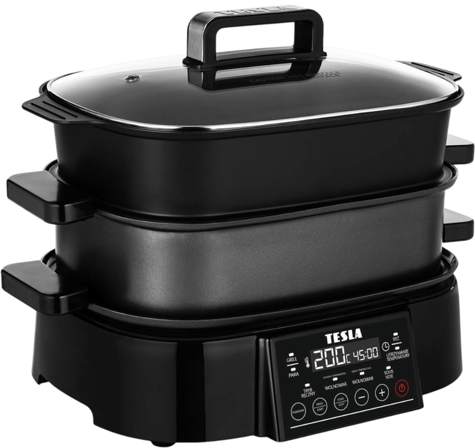 Multicooker Tesla M90 Grill Multifunctional 11 w 1 (MLTCKM90GRLBLKPL) - obraz 3