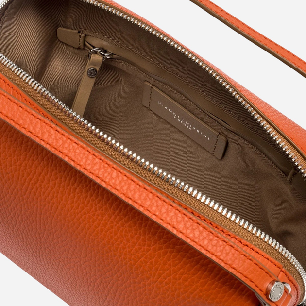 Torebka crossbody damska skórzana Gianni Chiarini BS-8148/COMM-GRN-714 Pomarańczowa - obraz 4