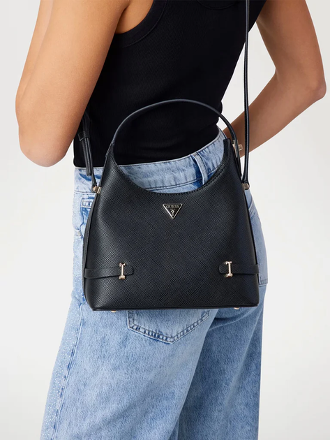 Torebka crossbody damska mała Guess HWZG9657010-BLA Czarna - obraz 2