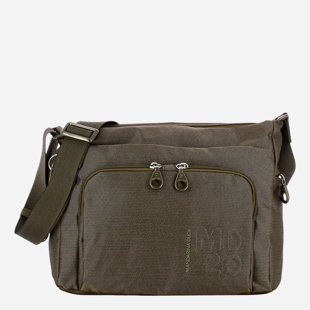 Сумка месенджер через плече жіноча тканинна Mandarina Duck P10QMT58-024 Сіра (800070346891) - зображення 1