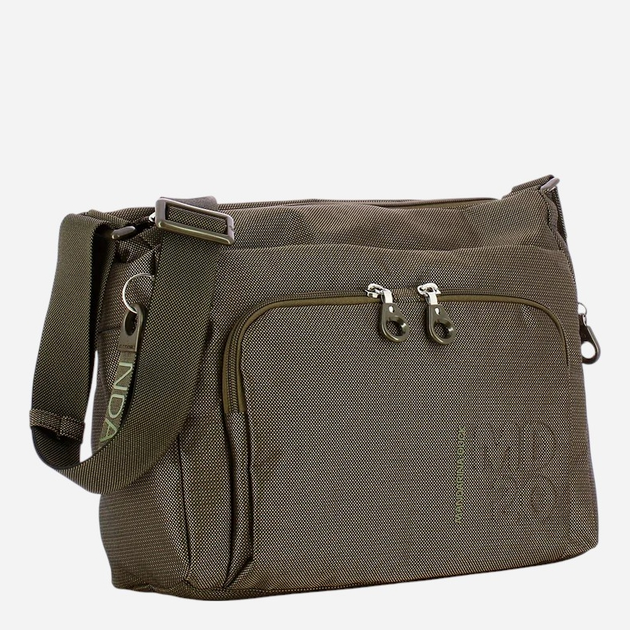 Сумка месенджер через плече жіноча тканинна Mandarina Duck P10QMT58-024 Сіра (800070346891) - зображення 3