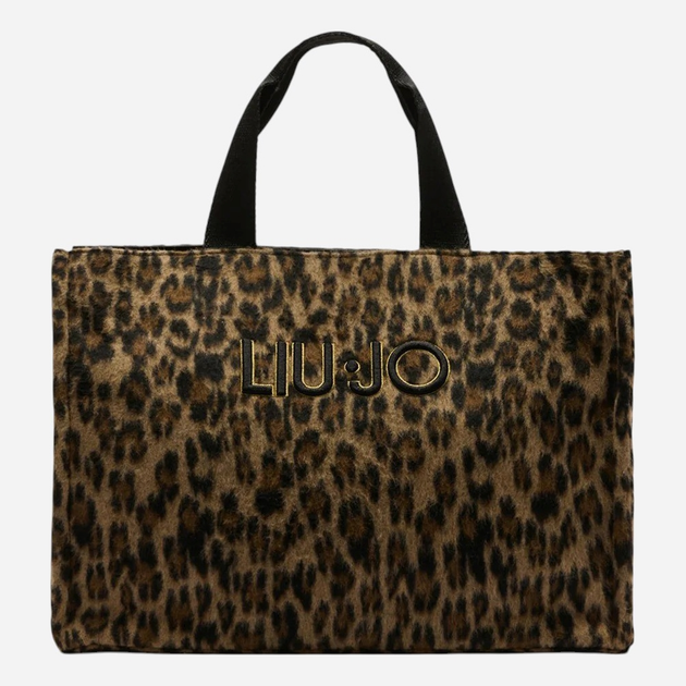Torba shopper damska materiałowa Liu Jo 2F5027T6089-09B62 Brązowa - obraz 1
