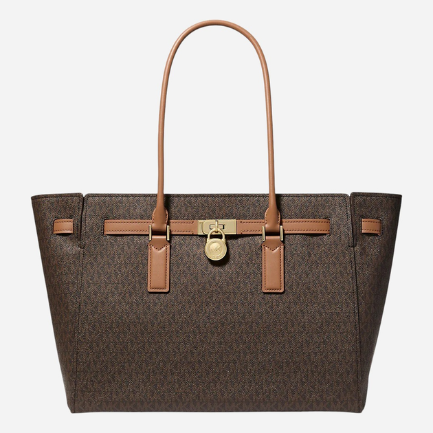 Torba shopper damska duża Michael Kors 30F5GNXT3B-252 Brązowa - obraz 1