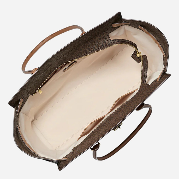 Torba shopper damska duża Michael Kors 30F5GNXT3B-252 Brązowa - obraz 3