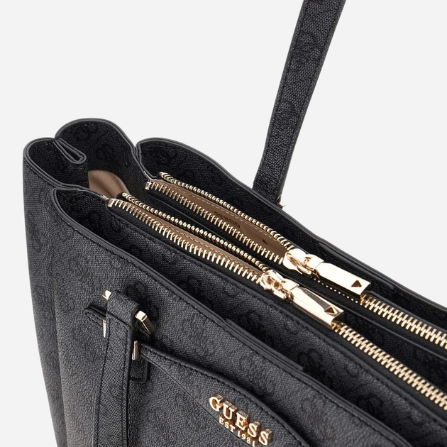 Torba shopper damska duża Guess HWSG9652230-CLO Czarna - obraz 3