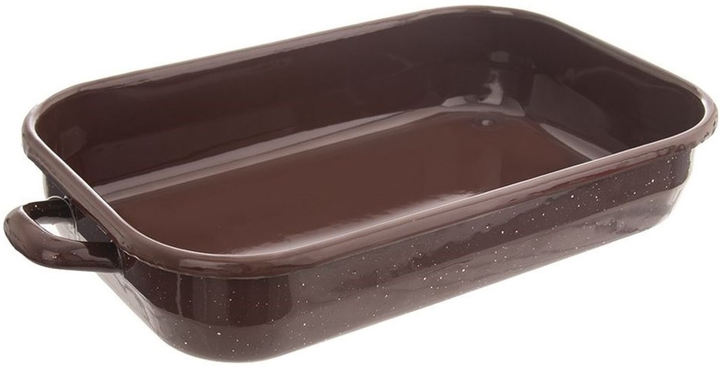 Форма для запікання Orion емальована прямокутна Коричнева 34 x 18.5 x 6.5 см 2.2 л (4006776006860) - зображення 1