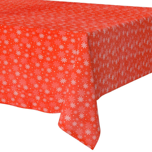 Скатертина Excellent Houseware стійка до плям червона 180x130 см (5904316452360) - зображення 1