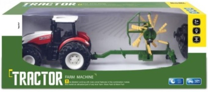 Трактор на радіокеруванні Ramiz R/C з грабаркою Червоний (5903864944624) - зображення 1