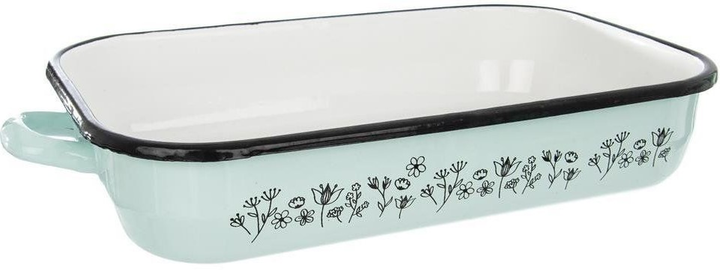 Форма для запікання Orion емальована прямокутна Louka Блакитна 40 x 22 x 6.5 см 3.2 л (8592381163587) - зображення 2