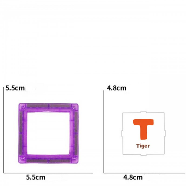 Klocki Magnetyczne Woopie 3D Zestaw Edukacyjny, Nauka Liter, 70 elementów (5906280654993) - obraz 8