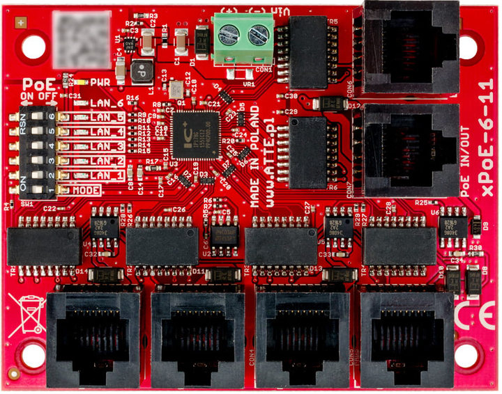 Модуль ATTE Switch для IP-камер xPoE-6-11-OF (xPoE-6-11-OF) - зображення 2