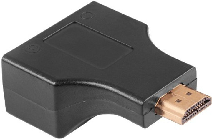 Adapter Cabletech HDMI - 2 x RJ-45 Black (5901436854814) - obraz 2