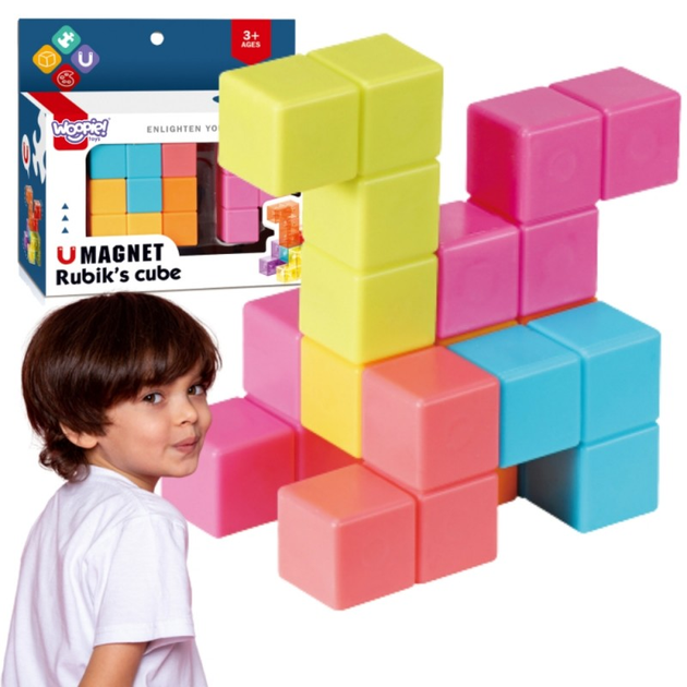 Układanka Kostka Magnetyczna Woopie Tetris (5906280654832) - obraz 2