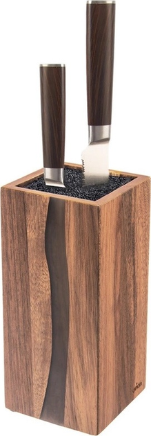 Підставка для ножів Orion River дерев’яна 11 x 11 x 23.5 см (8592381195250) - зображення 1