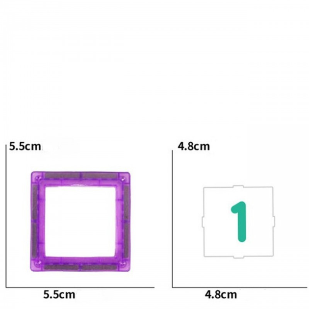 Klocki Magnetyczne Woopie 3D Zestaw Edukacyjny, Nauka Liczenia, 70 elementów (5906280654986) - obraz 8