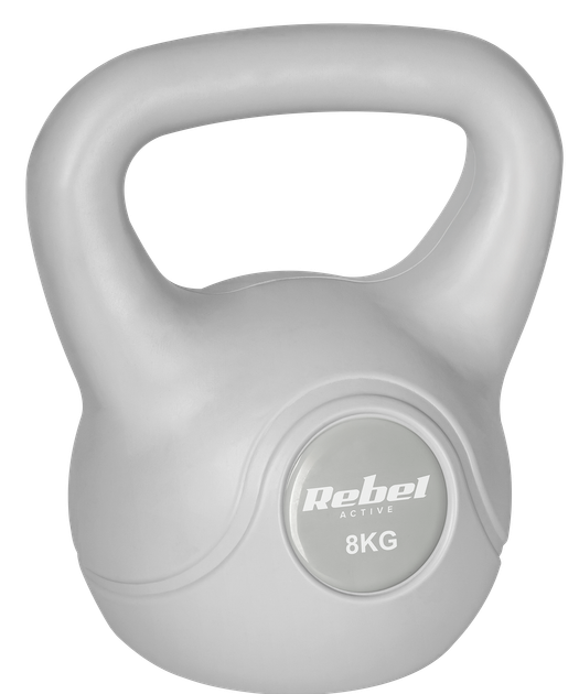 Гиря Rebel Active RBA-2322G-08 бітумна 8 кг Сіра (5901890121934) - зображення 2
