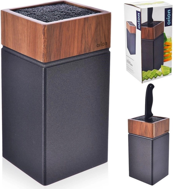 Підставка для ножів Orion Wooden дерев’яна 11 x 10.5 x 22.5 см (8592381170615) - зображення 6