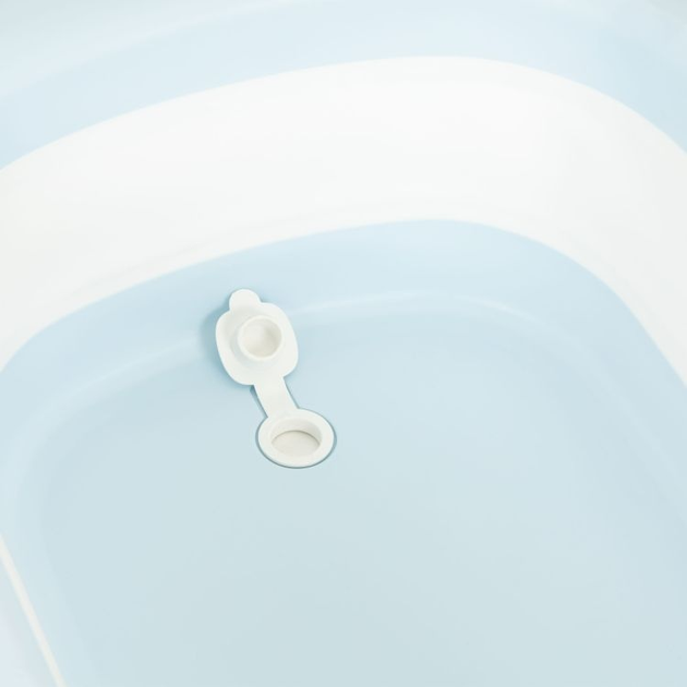 Wanienka dla dzieci EcoToys HA-B37 składana z odpływem Jasnoniebieska (5903769979998) - obraz 8