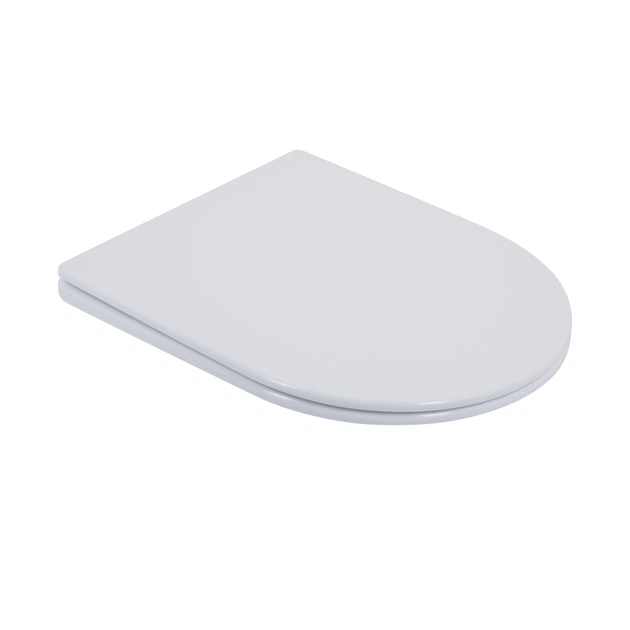 Унитаз компакт Mixxus Bevel-0403-T3 640x360 овальный, с сиденьем, белый (MI6712) - изображение 8