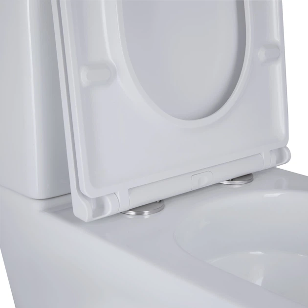 Унитаз компакт Q-tap Cardinal 620x365 прямоугольный, с сиденьем, белый (QT04222168AUQ3W) - изображение 8