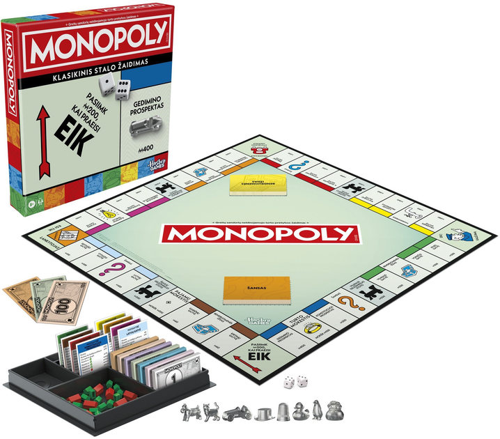 Настільна гра Hasbro Monopoly Classic Refresh (версія литовська) (5010996302939) - зображення 2