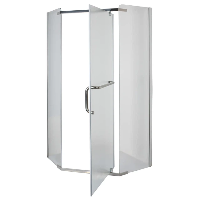 Душова кабіна з низьким піддоном Mixxus LINES SCT01-90x90x198-TR CHROME прозоре скло 6мм (MI6913) - зображення 3