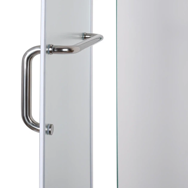 Душова кабіна з низьким піддоном Mixxus LINES SCT01-90x90x198-TR CHROME прозоре скло 6мм (MI6913) - зображення 4