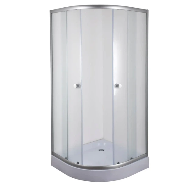 Душевая кабина с низким поддоном Mixxus PLAIN SCT02-90x90x195-FB SATIN матовое стекло 4мм (MI6896) - изображение 15