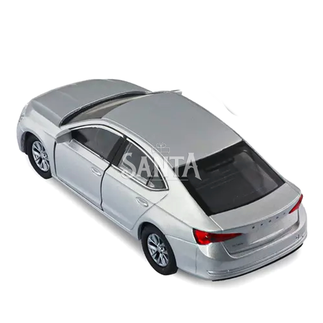 Машинка металлическая Skoda Octavia Шкода октавия серая 1:43 откр