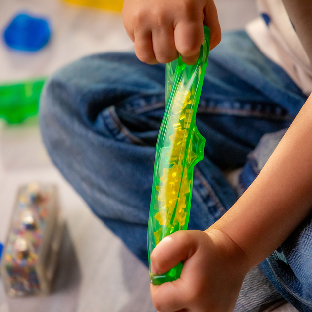 Układanka sensoryczna Goliath Jelly Blox Buduj i układaj 2w1 w walizce 931693 (8720077316935) - obraz 6