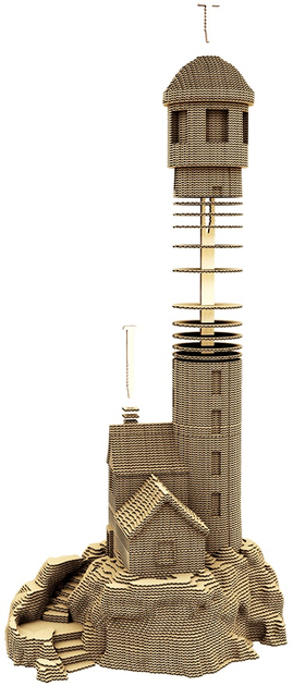 3D пазл Картонний Cartonic Маяк CARTLIHOU (4820191134294) - зображення 4