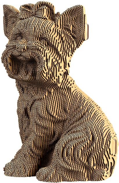 3D пазл картонний Cartonic Йоркширський тер'єр CARTYORK (4820191134706) - зображення 3