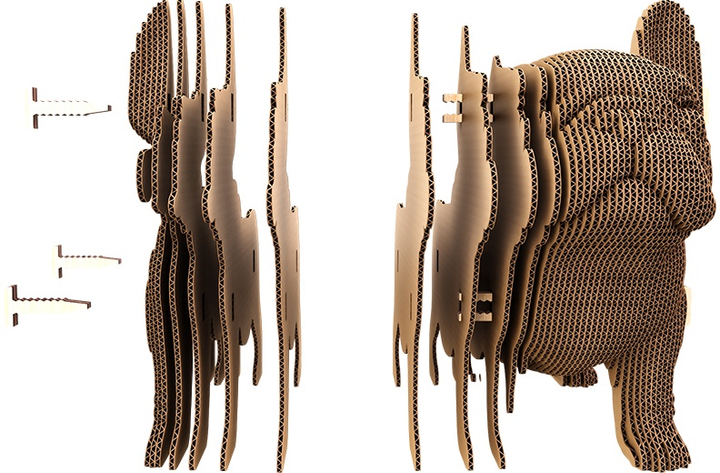 3D пазл картонний Cartonic Тріо цуценят 3в1 CARTPUPPIES (4820191134607) - зображення 10