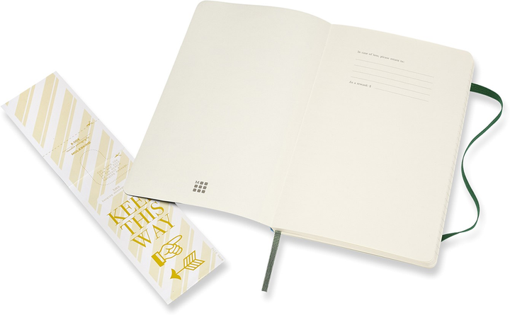 Нотатник Moleskine Classic 13х21 см 192 сторінки в лінійку, м'яка обкладинка Миртовий зелений (8053853600011) - зображення 4