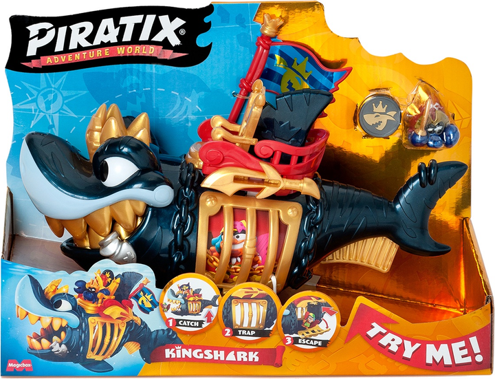 Ігровий набір Magic Box Piratix S Королівська Чорна Акула PPXSP112IN11 (8431618036747) - зображення 8