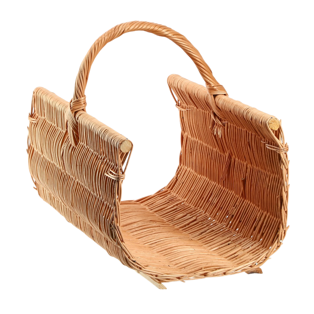 Декоративний кошик Kadax натуральний для дрів 40 x 50 x 35 см (5903699485156) - зображення 1