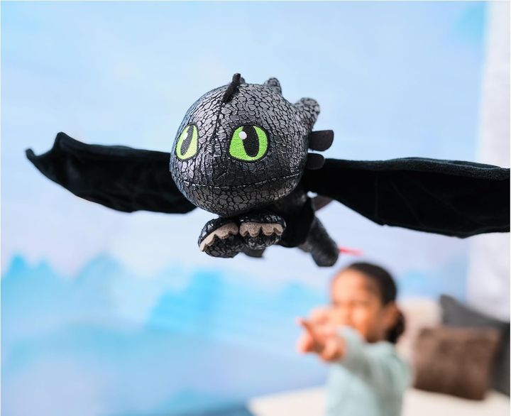 Maskotka Spin Master Hug and Glide Dragons Toothless 30 cm (681147066878) - obraz 2