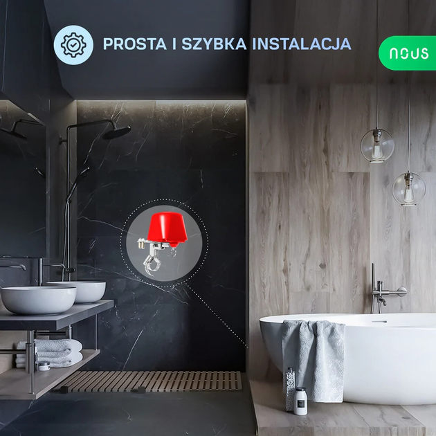 Розумний електропривод клапана NOUS L3 (Wi-Fi) (5907772033951) - зображення 6