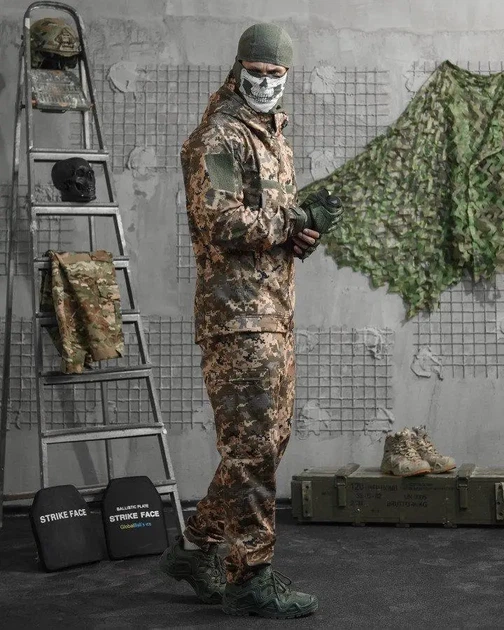 Тактический костюм Softshell пиксель 48 - изображение 4