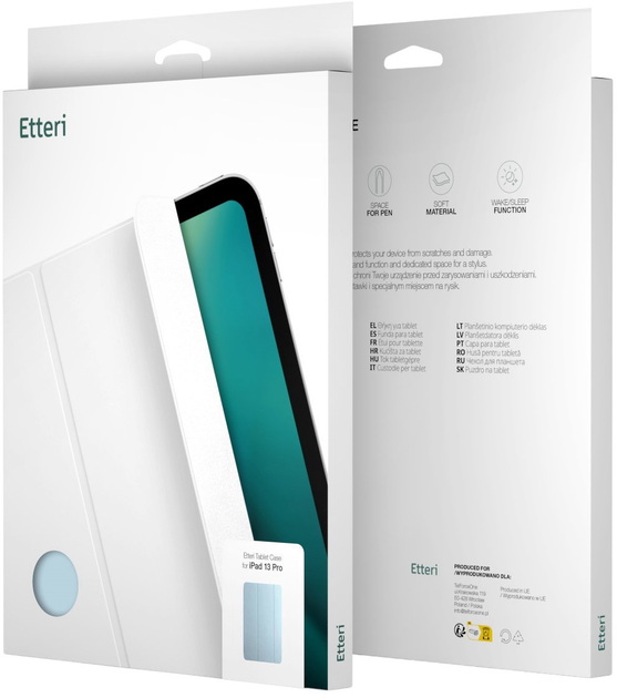 Etui z klapką Etteri do Samsung Galaxy Tab A9 8.7" Blue (5907504541808) - obraz 7