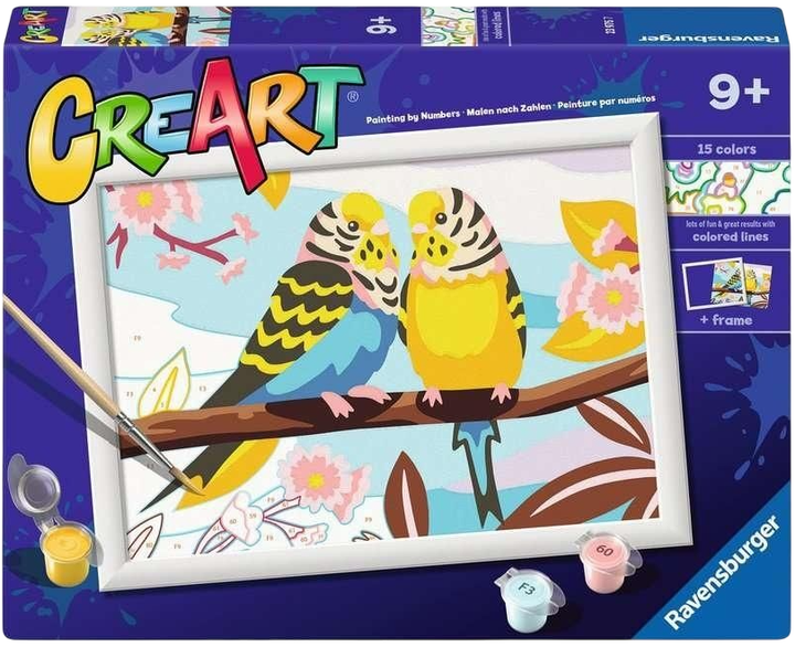 Картина за номерами Ravensburger CreArt Чудові папуги (4005556239757) - зображення 1