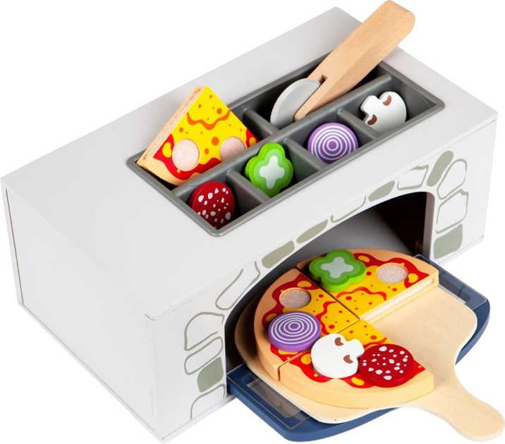 Zestaw do zabawy EcoToys Piec do pizzy + dodatki 12 elementów (4333) - obraz 5
