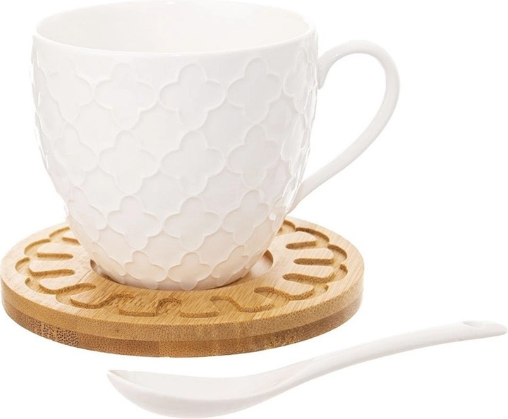 Набір чашок Orion Whiteline порцелянові із блюдцями 250 мл 2 шт (8592381164959) - зображення 2