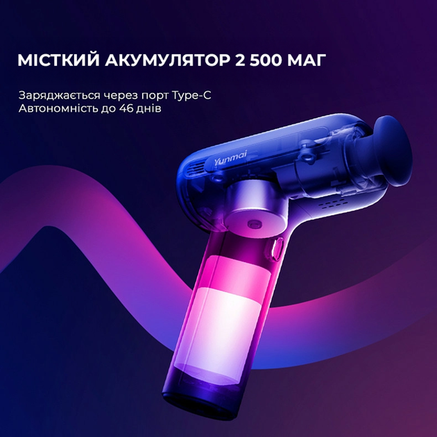 Перкусионный массажер YUNMAI Massage Gun EasePro (YMFG-M406) - изображение 11