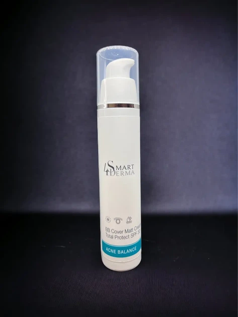 Матуючий ВВ крем Smart4Derma SPF 30 — догляд і захист для жирної та проблемної шкіри, 50 мл - Фото 6 Матуючий ВВ крем Smart4Derma SPF 30 — догляд і захист для жирної та проблемної шкіри, 50 мл - зображення 6