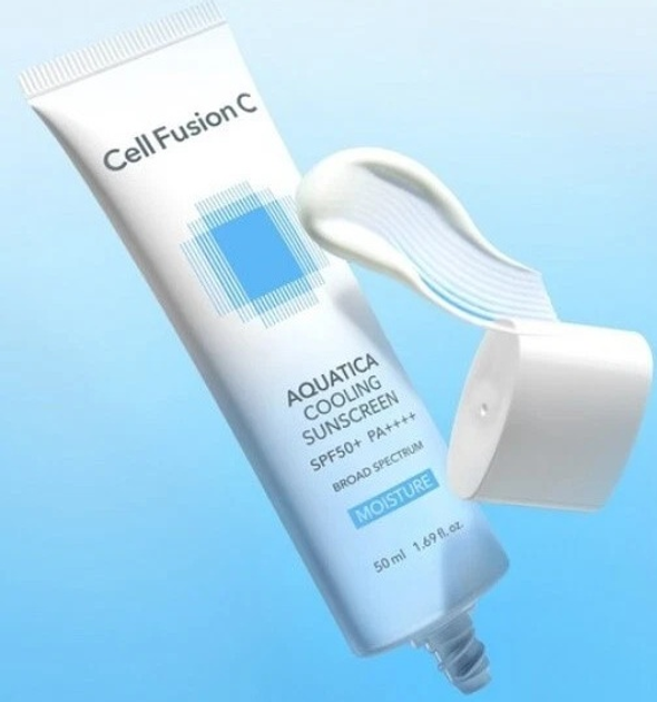 Сонцезахисний крем для обличчя Cell Fusion C Aquatica Cooling Sunscreen Spf 50+ 50 мл (8809694627232) - зображення 2