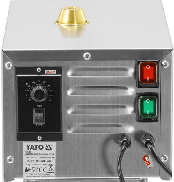 Nadziewarka do kiełbas YATO YG-03382 - obraz 4