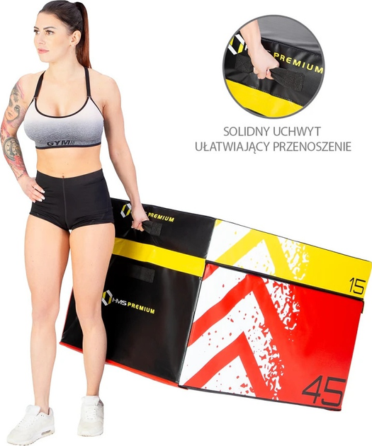 Zestaw skrzyń plyometrycznych HMS Premium Soft PYBS01 4 szt. (5907695592313) - obraz 8