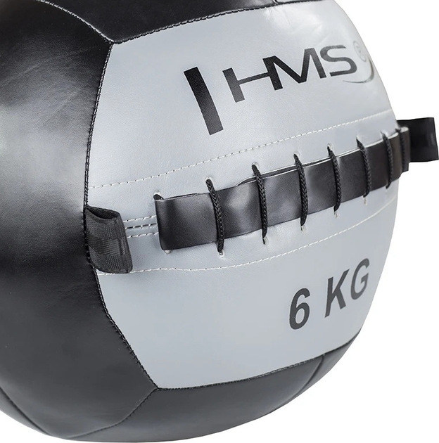 Piłka do ćwiczeń HMS WLB Wall Ball 6 kg Szara (5907695518283) - obraz 3