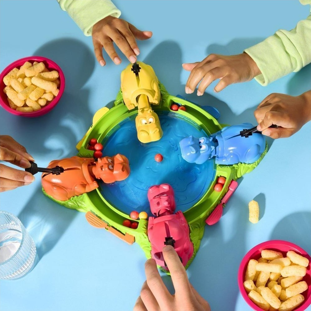 Настільна гра Hasbro Hungry Hippos (грецька версія) (5010996207814) - зображення 4